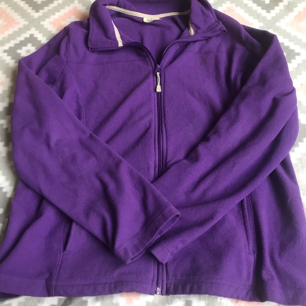 XL purple zip up